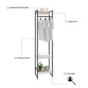 Ver imagem 4 de Estante Closet Arara c/03 Prateleiras Dynamica 45 cm Est.Preta