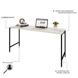 Escrivaninha Industrial 150cm Active Yescasa  - 4