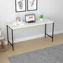 Ver imagem 1 de Escrivaninha Mesa Escritório Active 150cm Industrial Yescasa Snow Branco