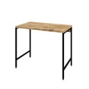 Ver imagem 2 de Escrivaninha Mesa Escritório Estilo Active 90cm Industrial Yescasa Carvalho Marrom