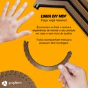 Ver imagem 3 de Kit 2 Pendente Mdf Poptem Curvy Madeira Lustre 37cm Luminária Sala