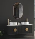 Ver imagem 1 de Espelho Oval Londres 80x50cm Com Borda Mdf Cru
