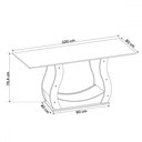 Ver imagem 4 de Mesa de Jantar 4 Lugares Zara Mel/cinza/veludo Grafite - Viero Móveis