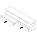 Ver imagem 4 de Rack para TV até 60 Polegadas MDF 160cm Pés em Madeira Maciça Vivare Branco