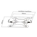 Ver imagem 2 de Kit Suporte Articulado Pistão a Gás F80 Nb + Bandeja Nbh-2