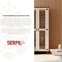 Ver imagem 6 de Cristaleira 2 Portas Tampo Base e Pés em Madeira Maciça Joy Branco/Off White