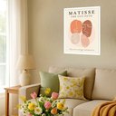 Ver imagem 2 de Quadro Decorativo Faces Matisse Minimalista Terra - 70x50cm:moldura Preta