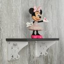 Ver imagem 2 de Par de Mãos Francesas Decorativas 20cm Menina Ursinho Aço Pequena Branca