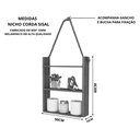 Ver imagem 3 de Prateleira Suspensa em Corda Sisal na Cor Branca