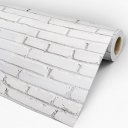 Ver imagem 1 de Papel de Parede Decorativo Tijolinho Clássico Branco - 3,30m