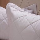 Ver imagem 2 de Kit Colcha Casal 200 Fios Lisa 100% Algodão 220x240cm Biscuit