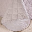 Ver imagem 5 de Kit Colcha Casal 200 Fios Lisa 100% Algodão 220x240cm Biscuit