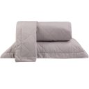 Ver imagem 6 de Kit Colcha Casal 200 Fios Lisa 100% Algodão 220x240cm Biscuit