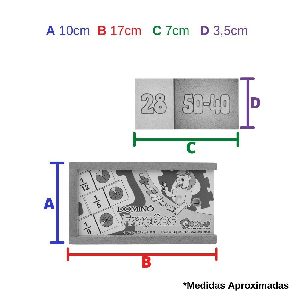 Brinquedo Educativo Domino Infantil Divisão e Multiplicação