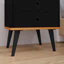 Ver imagem 4 de Kit Quarto 2 Mesas Cabeceira Nicho Gavetas Retrô Sapateira Vertical Banco 21 Pares Calçados - Rpm