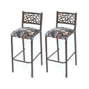 Ver imagem 6 de Conjunto Bistrô Dani Com 2 Banquetas e Mesa Tampo de Vidro Redondo Ciplafe Tubo 