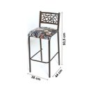 Ver imagem 5 de Conjunto Bistrô Dani Com 2 Banquetas e Mesa Tampo de Vidro Redondo Ciplafe Tubo 