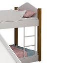 Ver imagem 3 de Beliche Montessoriana com Escorregador Luiza Branco/Mel - PR Baby