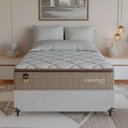 Ver imagem 6 de Cama Box Casal + Colchão Comfort Class Pillow Top 138x188 Bege/suede Branco