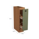 Ver imagem 3 de Nicho Porta Condimentos Kappesberg Pixel Canela/verde Frevo 20cm