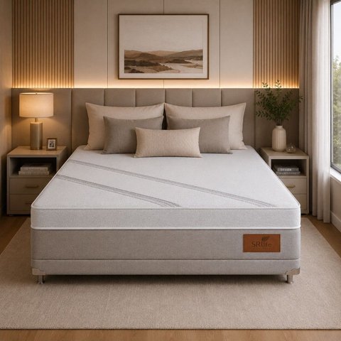 Colchão King Life Silver Molas Ensacadas Espuma D26 193x203x27cm Cinza