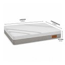 Ver imagem 3 de Colchão King Life Silver Molas Ensacadas Espuma D26 193x203x27cm Cinza