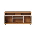 Ver imagem 1 de Rack Bancada Yara para Sala de Tv até 47 Polegadas Freijó Off White Colibri