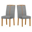 Ver imagem 2 de Cadeira Sala Jantar Serena Kit 2 Ype/linho Cinza Claro