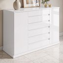 Ver imagem 1 de Cômoda Sapateira Vedra Branco Brilho – Lopas