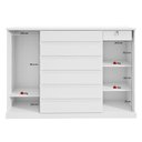 Ver imagem 7 de Cômoda Sapateira Vedra Branco Brilho – Lopas