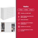 Ver imagem 2 de Cômoda Sapateira Vedra Branco Brilho – Lopas