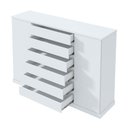 Ver imagem 2 de Cômoda Sapateira Vedra Branco Brilho – Lopas