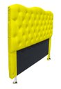 Ver imagem 2 de Cabeceira Agnes para Cama Box Casal Padrão 1.38 - Suede - Sv Decor:amarelo