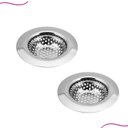 Ver imagem 1 de Kit 2 Ralo de Pia Aço Inox Ralinho Cestinha Pia Cozinha 9cm