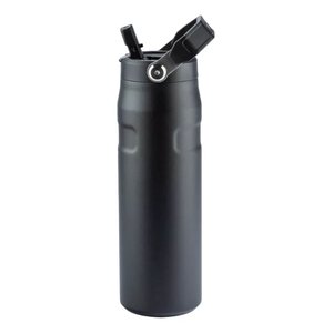 Garrafa Aerolight Flip Straw Heat Wave com Canudo 710ml:black