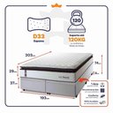 Ver imagem 3 de Cama Box Baú San Diego Espuma D33 193x203 Branco King House