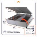 Ver imagem 2 de Cama Box Baú San Diego Espuma D33 193x203 Branco King House