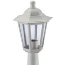 Ver imagem 5 de 6 Balizadores Clássicos Brancos 44cm Luminárias de Chão Lente Transparente Gregos Dital