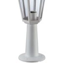 Ver imagem 7 de 6 Balizadores Clássicos Brancos 44cm Luminárias de Chão Lente Transparente Gregos Dital