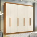 Ver imagem 4 de Guarda Roupa Casal Master New 8 Portas e 4 Gavetas Cinamomo Areia - Santos Andirá