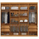 Ver imagem 2 de Guarda Roupa Casal Master New 8 Portas e 4 Gavetas Cinamomo Areia - Santos Andirá