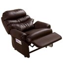 Ver imagem 2 de Poltrona Do Papai Reclinável e Retrátil Corino Marrom