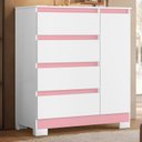 Ver imagem 7 de Cômoda Sapateira Infantil 01 Porta e 04 Gavetas Olímpia