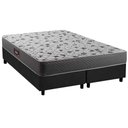 Ver imagem 1 de Cama Box Queen: Colchão Ortopédico Herval D28/AG65 Black + Base CRC Suede Gray(158x198)