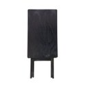 Ver imagem 2 de Mesa Aparador Dobrável Bar 68x43cm com 2 Cadeiras Preto / Liso