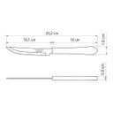 Ver imagem 6 de Kit 12 Facas Mesa Churrasco Tramontina Leme Inox Cabo Preto