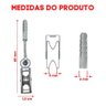 Kit Carretilhas Roldana Metal Pequena pra Varal Teto Parede - 4