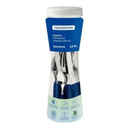 Conjunto Faqueiro 24 Peças Ipanema Lâmina Inox Cabo Azul - Tramontina 23399191 - 4