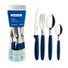 Conjunto Faqueiro 24 Peças Ipanema Lâmina Inox Cabo Azul - Tramontina 23399191 - 1