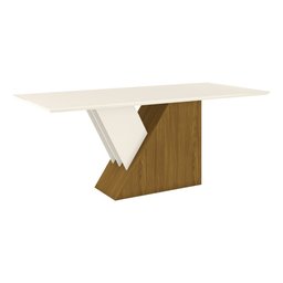 Mesa de Jantar com Tampo em MDF 200cm com Vidro Lucena Henn - 3 Mesa de Jantar com Tampo em MDF 200cm com Vidro Lucena Henn - 3
